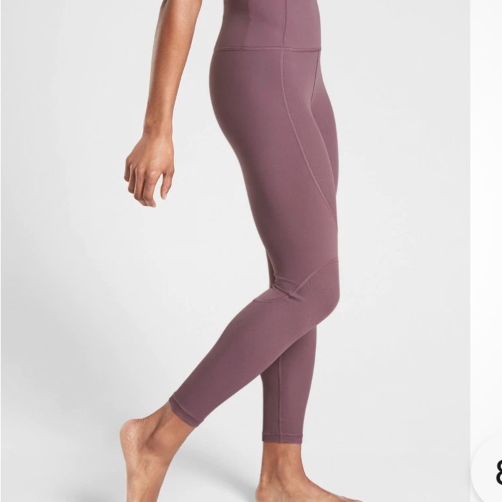 Athleta Rise up ribbed Women's Mauve Leggings